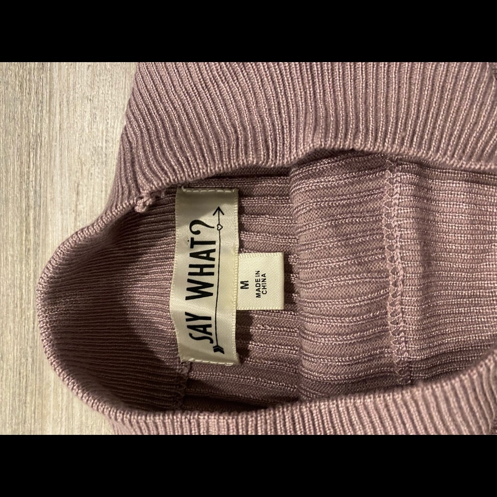 Lavender Ribbed Dress - Picture 4 of 7